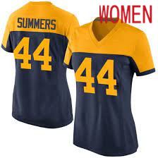 Women Green Bay Packers #44 Ty Summers Nike Navy Game NFL Jersey->women nfl jersey->Women Jersey